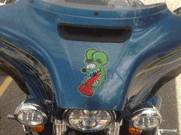 Cartoon on Harley Fairing